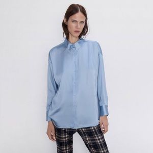 Zara Satin Effect Top